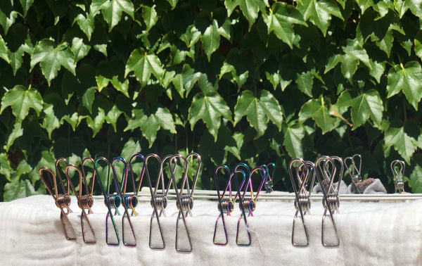 Marine Grade Eternity Laundry Pegs - 316 Stainless Steel Gold Large