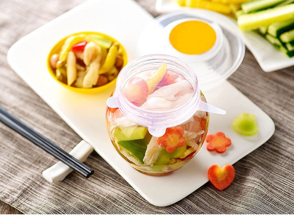 Reusable Stretch Lids - Round - Set of 6