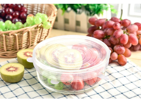 Reusable Stretch Lids - Round - Set of 6