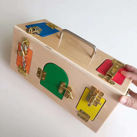 Montessori Busy Lock Activity Box