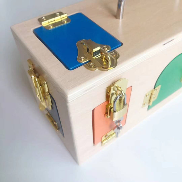 Montessori Busy Lock Activity Box