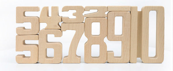 Montessori Wooden Number Building Blocks