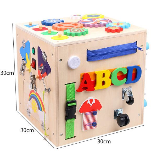 Montessori Busy Learning Box - Educational Sensory Cube