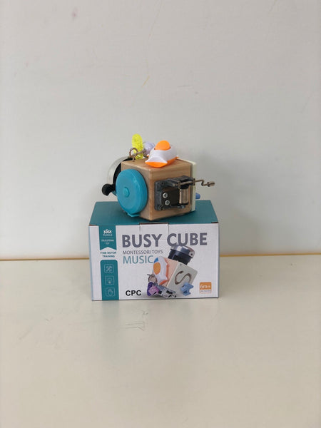 Busy Cube - Music Block - Montessori 6 in 1 Educational Toy on the go