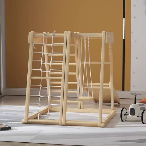 Indoor Climbing Frame with Slides, Swings, ladders